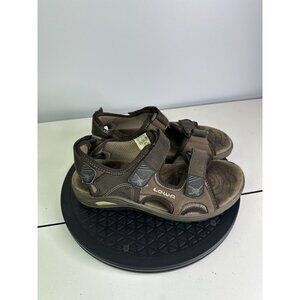 Lowa Urbano Men’s Hiking sandals Sz 8 Brown Nubuck Leather Hook & Loop